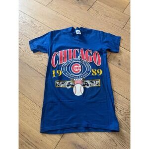 Vintage Chicago Cubs 1989 Eastern Division National League Champions T-Shirt S